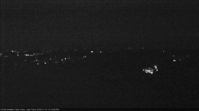 Lake Travis webcam, November 12, 2019 11:10 PM CT