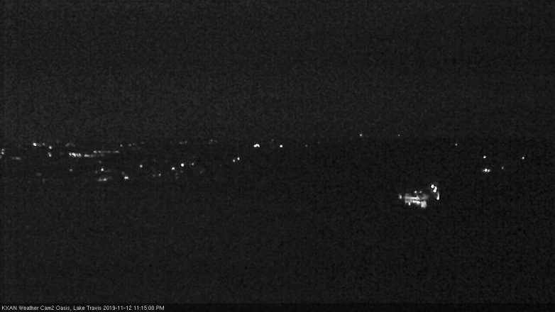Lake Travis webcam, November 12, 2019 11:15 PM CT