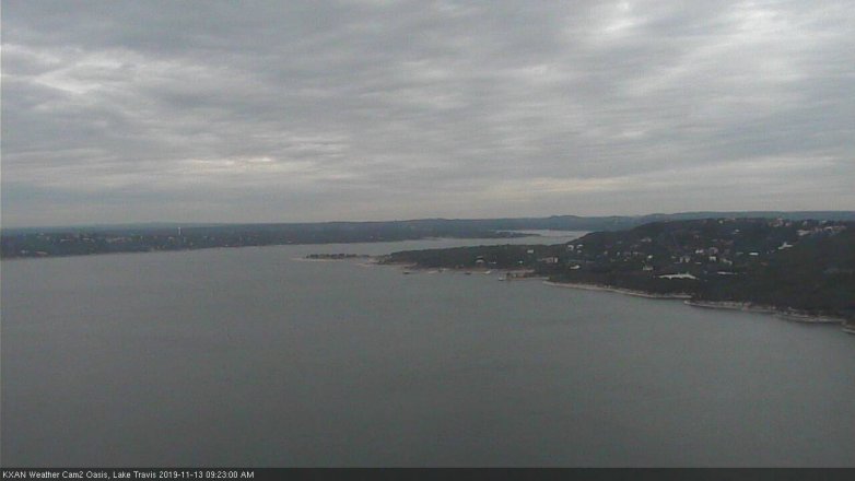 Lake Travis webcam, November 13, 2019 9:25 AM CT