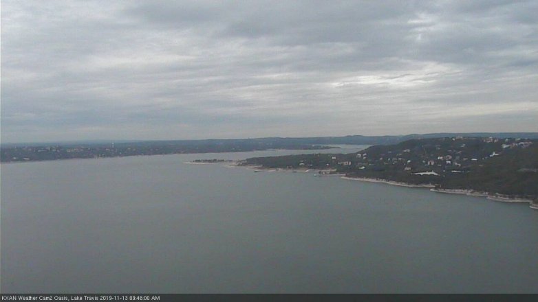 Lake Travis webcam, November 13, 2019 9:45 AM CT
