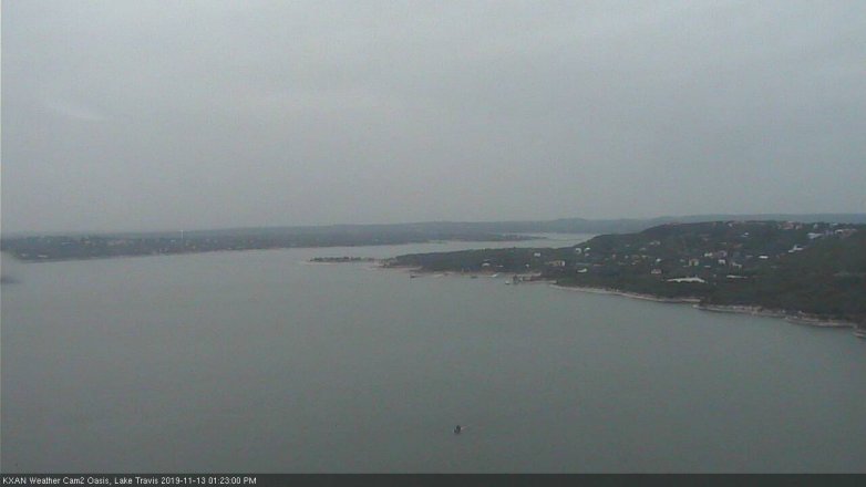 Lake Travis webcam, November 13, 2019 1:25 PM CT