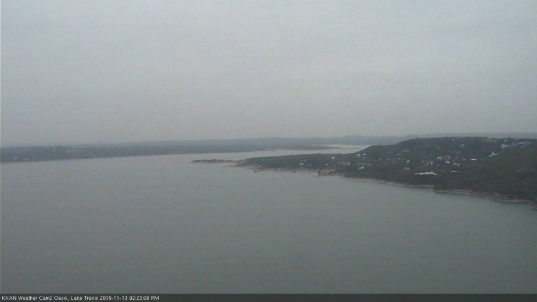Lake Travis webcam, November 13, 2019 2:25 PM CT