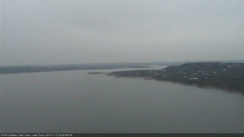 Lake Travis webcam, November 13, 2019 2:45 PM CT
