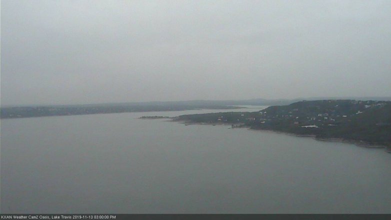 Lake Travis webcam, November 13, 2019 3:00 PM CT