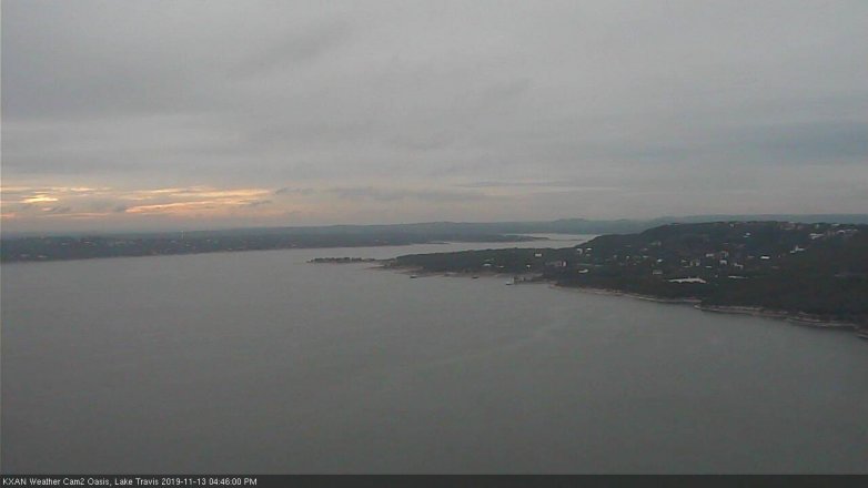 Lake Travis webcam, November 13, 2019 4:45 PM CT
