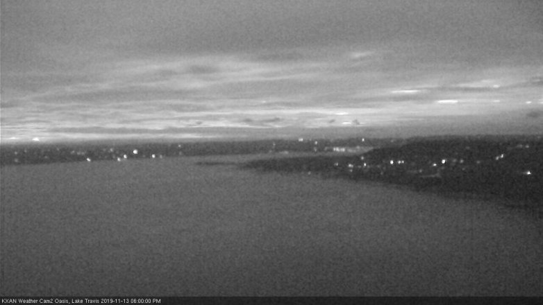 Lake Travis webcam, November 13, 2019 6:00 PM CT