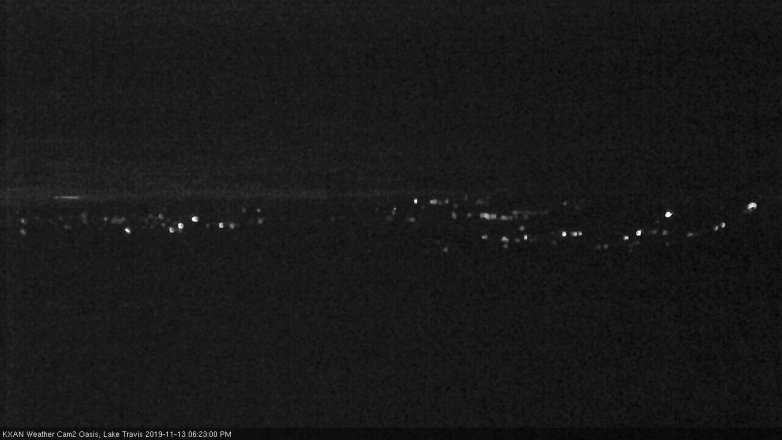Lake Travis webcam, November 13, 2019 6:25 PM CT