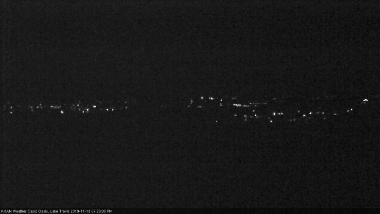 Lake Travis webcam, November 13, 2019 7:25 PM CT