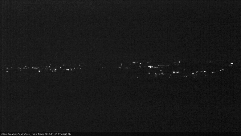 Lake Travis webcam, November 13, 2019 7:45 PM CT