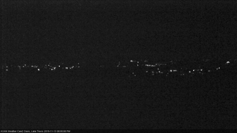 Lake Travis webcam, November 13, 2019 8:00 PM CT