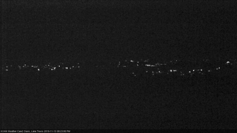 Lake Travis webcam, November 13, 2019 8:25 PM CT
