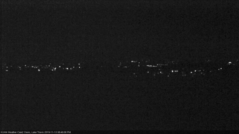 Lake Travis webcam, November 13, 2019 8:45 PM CT