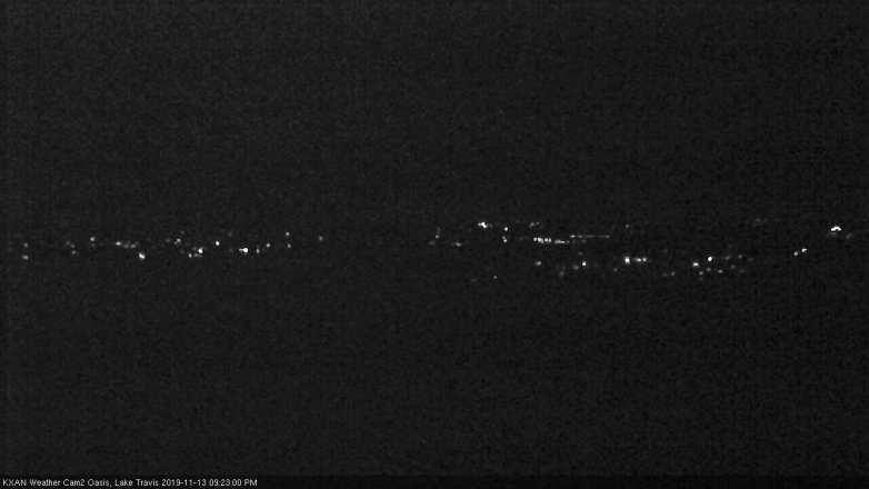 Lake Travis webcam, November 13, 2019 9:25 PM CT