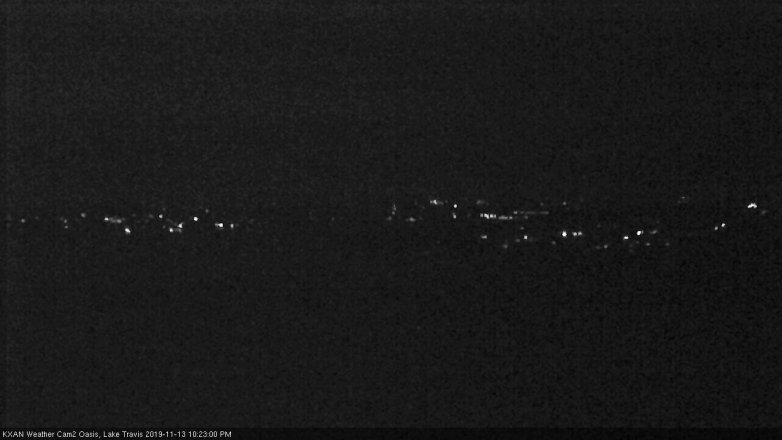 Lake Travis webcam, November 13, 2019 10:25 PM CT