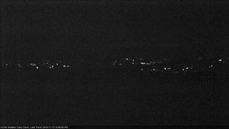 Lake Travis webcam, November 13, 2019 10:45 PM CT