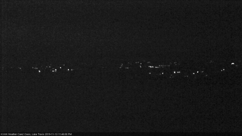 Lake Travis webcam, November 13, 2019 11:45 PM CT