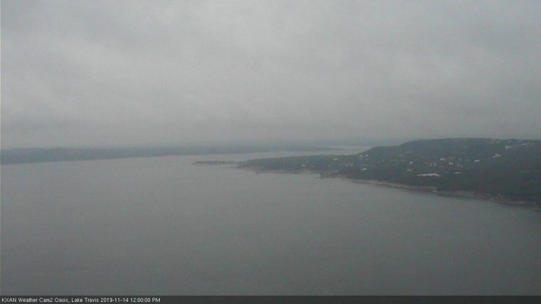 Lake Travis webcam, November 14, 2019 12:00 PM CT