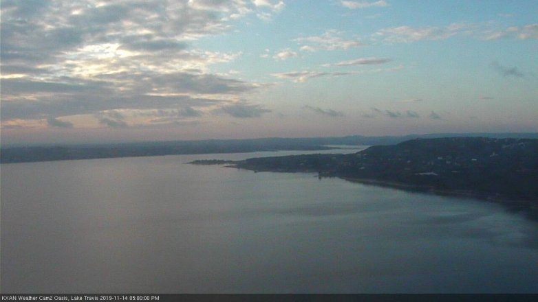 Lake Travis webcam, November 14, 2019 5:00 PM CT