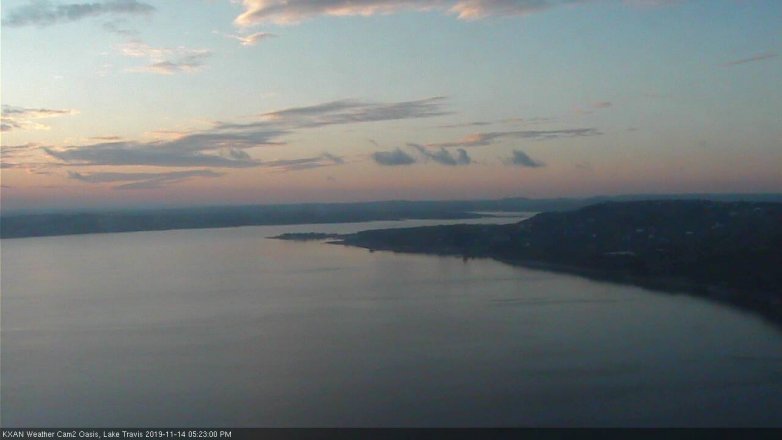Lake Travis webcam, November 14, 2019 5:25 PM CT