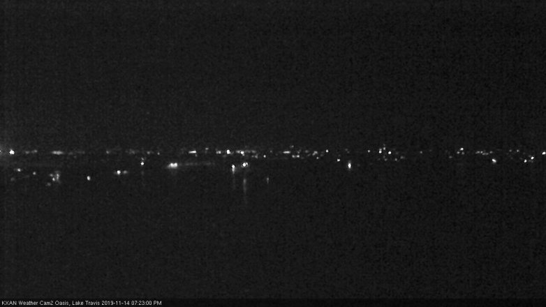 Lake Travis webcam, November 14, 2019 7:25 PM CT