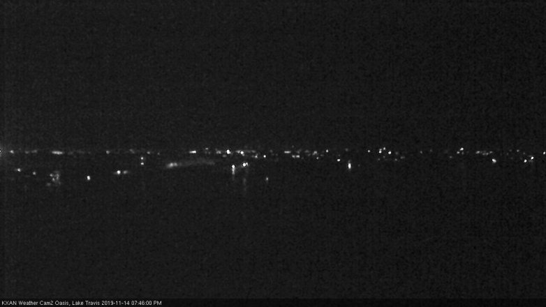 Lake Travis webcam, November 14, 2019 7:45 PM CT