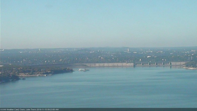 Lake Travis webcam, November 15, 2019 9:25 AM CT