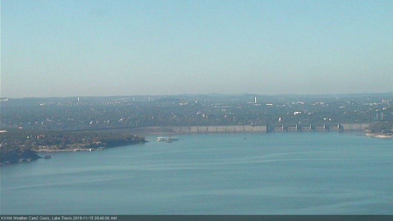 Lake Travis webcam, November 15, 2019 9:45 AM CT