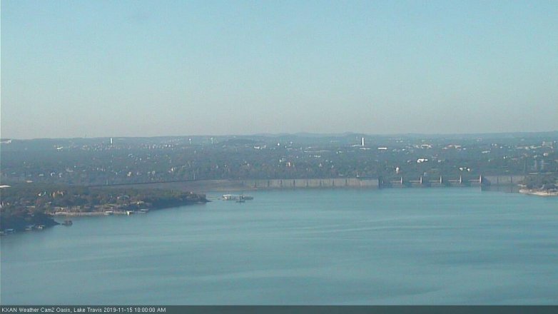 Lake Travis webcam, November 15, 2019 10:00 AM CT