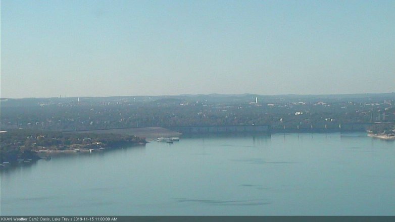 Lake Travis webcam, November 15, 2019 11:00 AM CT