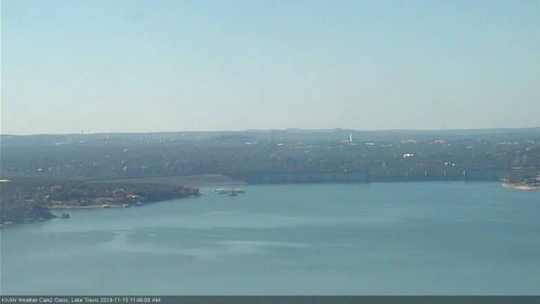 Lake Travis webcam, November 15, 2019 11:45 AM CT