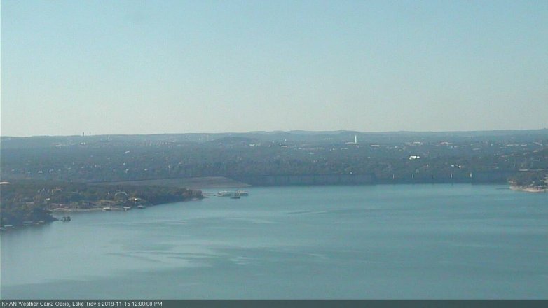 Lake Travis webcam, November 15, 2019 12:00 PM CT