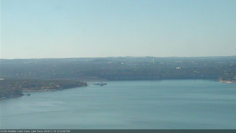 Lake Travis webcam, November 15, 2019 12:25 PM CT