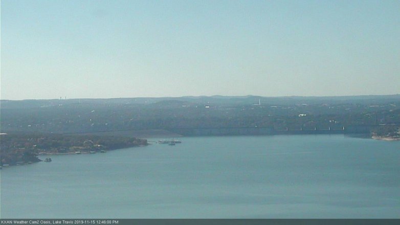 Lake Travis webcam, November 15, 2019 12:45 PM CT
