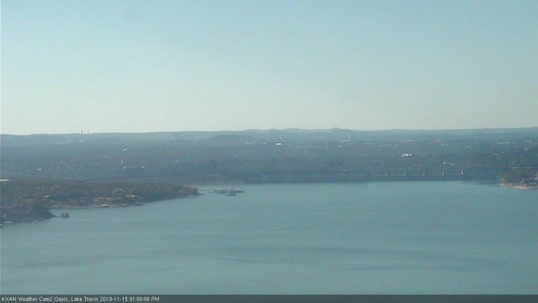 Lake Travis webcam, November 15, 2019 1:00 PM CT