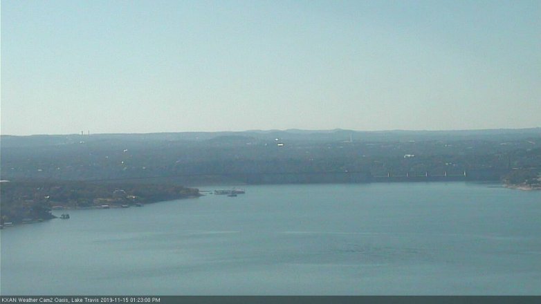Lake Travis webcam, November 15, 2019 1:25 PM CT