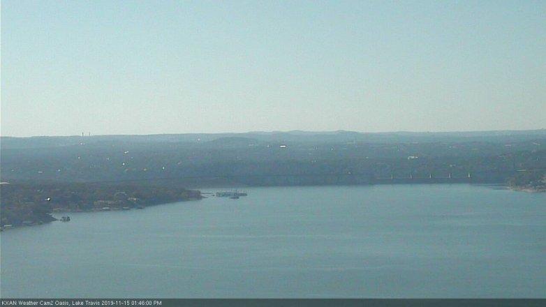 Lake Travis webcam, November 15, 2019 1:45 PM CT