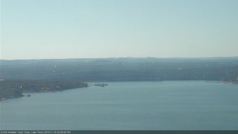 Lake Travis webcam, November 15, 2019 2:00 PM CT