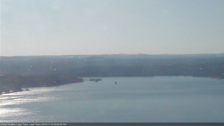 Lake Travis webcam, November 15, 2019 3:00 PM CT