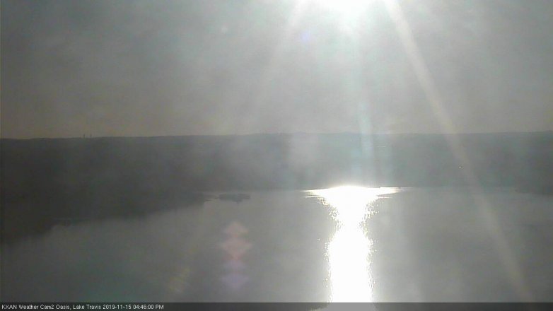 Lake Travis webcam, November 15, 2019 4:45 PM CT