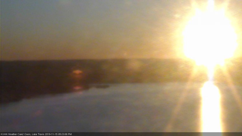 Lake Travis webcam, November 15, 2019 5:25 PM CT