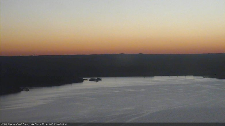 Lake Travis webcam, November 15, 2019 5:45 PM CT