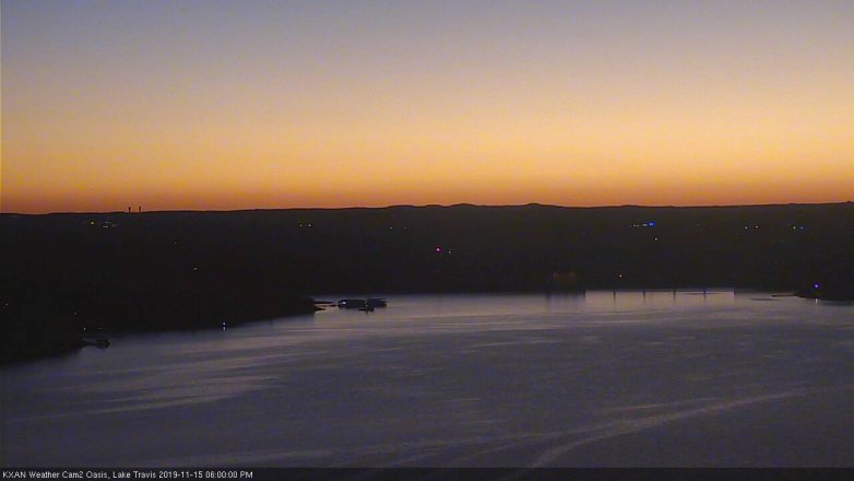 Lake Travis webcam, November 15, 2019 6:00 PM CT