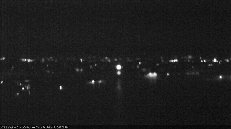 Lake Travis webcam, November 15, 2019 10:45 PM CT