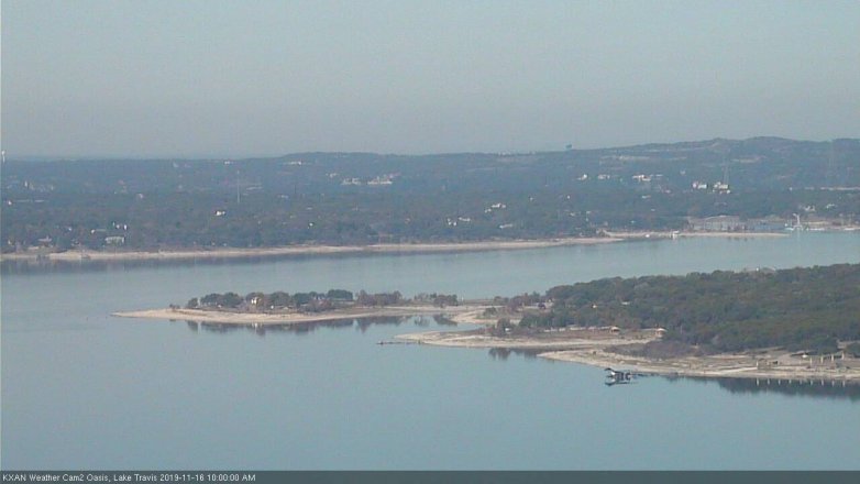 Lake Travis webcam, November 16, 2019 10:00 AM CT