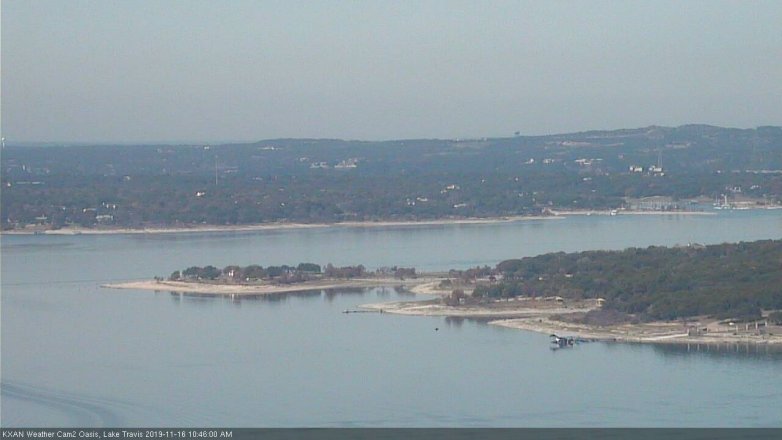 Lake Travis webcam, November 16, 2019 10:45 AM CT