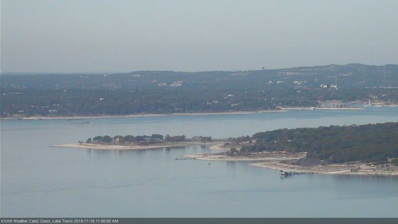 Lake Travis webcam, November 16, 2019 11:00 AM CT