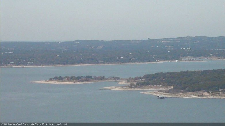 Lake Travis webcam, November 16, 2019 11:45 AM CT