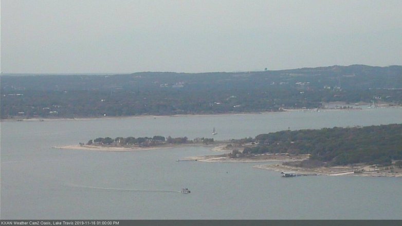 Lake Travis webcam, November 16, 2019 1:00 PM CT