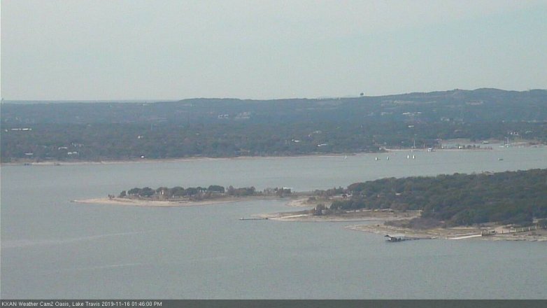 Lake Travis webcam, November 16, 2019 1:45 PM CT