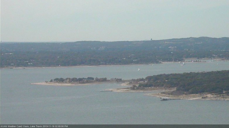 Lake Travis webcam, November 16, 2019 2:00 PM CT